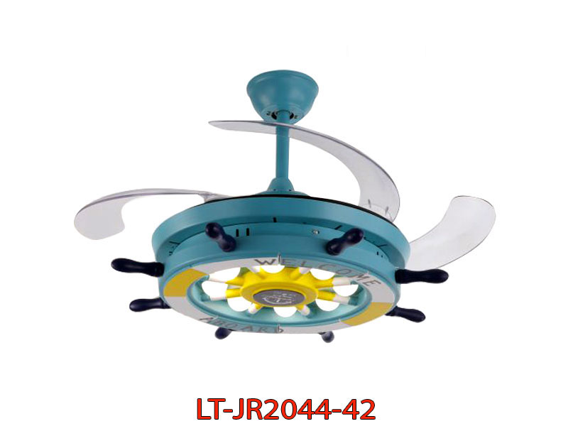 Quạt trần đèn trang trí LT-JR2044-42 màu xanh lá